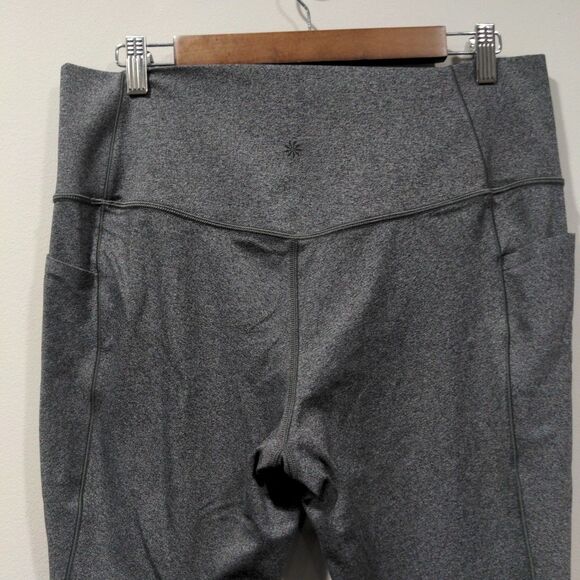 Athleta Womens Salutation Stash 7/8 Tight Powervita Size XLT Gray Athletic Yoga - Picture 5 of 11